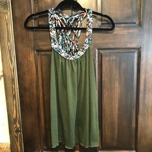 Macrame detailed tank top